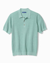 Big & Tall Playa Blanca Sweater Polo - Breeze