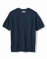 Big & Tall Salthill Pocket Cotton-Blend Crew Sweater - Insignia Blue Heather