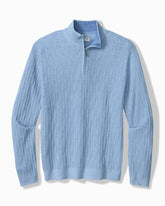 Big & Tall Coolside Madeira IslandZone Half-Zip - Chambray Blue Heather
