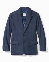 Big & Tall Latigo Beach Linen-Blend Blazer - Navy