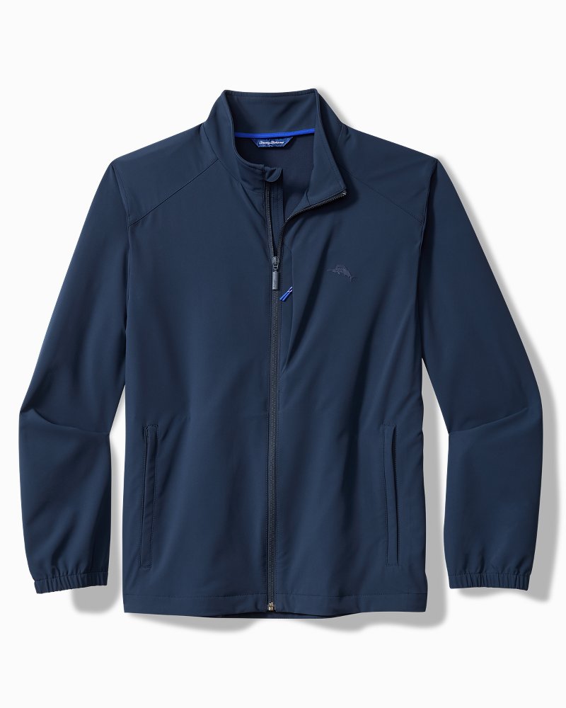 Big & Tall Island Clubhouse Pro Full-Zip Performance Jacket - Ocean Deep