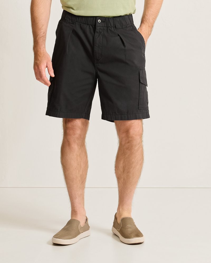 Big & Tall Bahama Survivor E-Waist Cargo Shorts - Black
