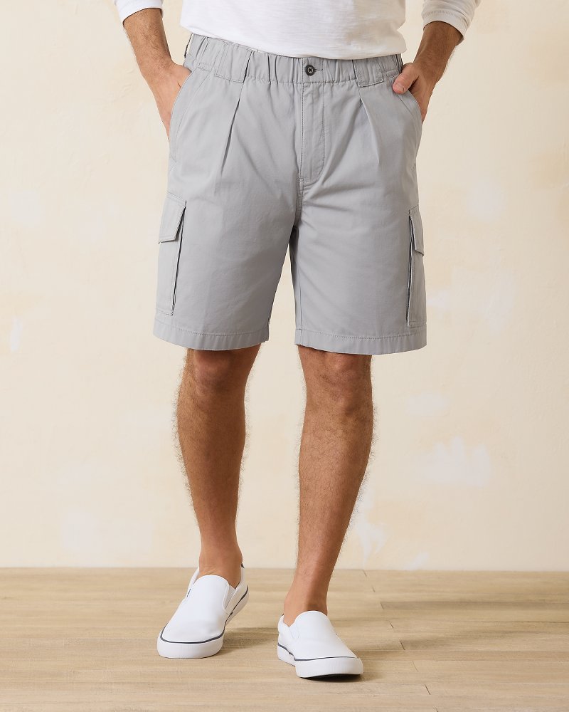 Big & Tall Bahama Survivor E-Waist Cargo Shorts - Dark Gravel