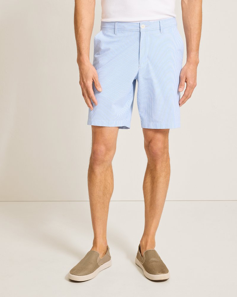 Big & Tall Nova Wave Sand Stripe Shorts - Palace Blue