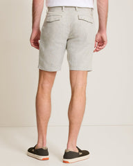 Big & Tall Beach Coast Stretch-Linen Shorts - Beach
