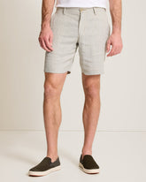 Big & Tall Beach Coast Stretch-Linen Shorts - Beach