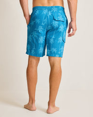 Big & Tall Baja Palmero Boardshorts - Blue Allure