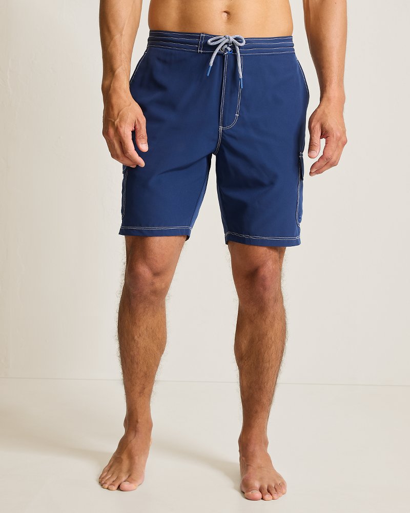 Big & Tall Baja Bay Boardshorts - Island Navy