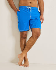 Big & Tall Baja Bay Boardshorts - Victoria Blue