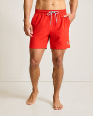 Big & Tall Naples Valley Swim Trunks - Red Tulip