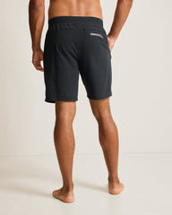 Big & Tall Huntington Bay E-Waist Hybrid Shorts - Black