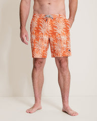 Big & Tall Baja Sunset Palms Boardshorts - Dusty Orange