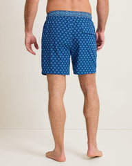 Big & Tall Naples Goa Geo Swim Trunks - Indigo Tide