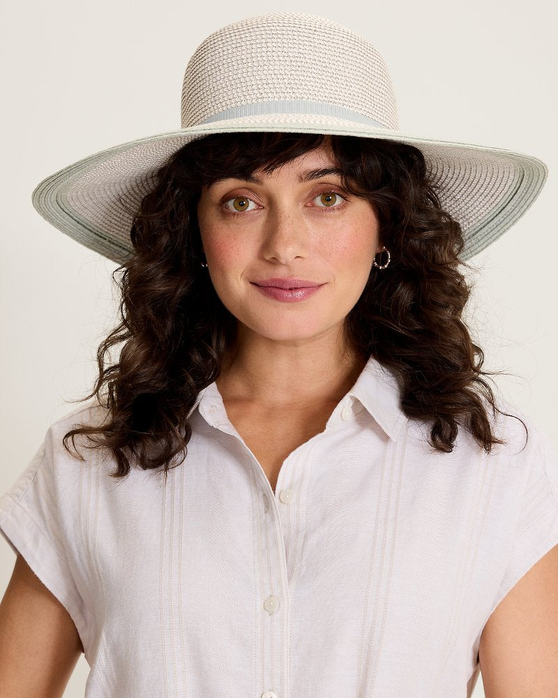 Medium Wide-Brim Dahlia Hat - Grey