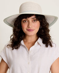 Small Wide-Brim Dahlia Hat - Grey