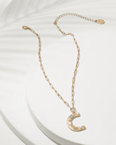 Initial Necklace - C