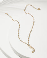 Initial Necklace - J