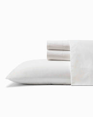 Cool Zone Solid 4-Piece Cotton Cooling Queen Sheet Set - White