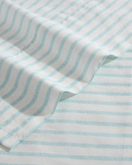 Cool Beach Stripe 4-Piece King Sheet Set - Stripe Blue