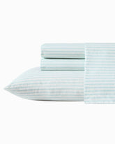 Cool Beach Stripe 4-Piece King Sheet Set - Stripe Blue