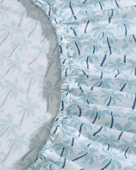 Palmtastic 4-Piece Queen Sheet Set - Blue