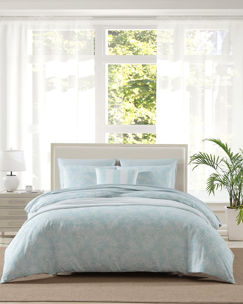 Art of Palms 3-Piece King Comforter Set - Blue