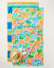 Beach Picnic & Painterly Pineapple Beach Towels - Set of 2 - Multicolor