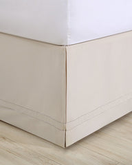 Tailored Queen Bed Skirt - Beige
