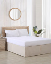 Tailored King Bed Skirt - Beige