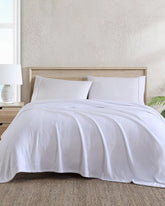 Solid King Fleece Blanket - White