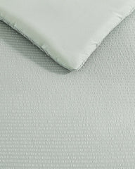 Seersucker Solid 8-Piece Queen Comforter Set - Spring Green