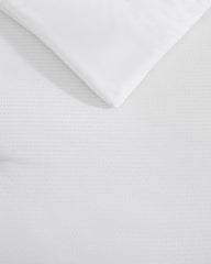 Seersucker Solid 8-Piece King Comforter Set - White