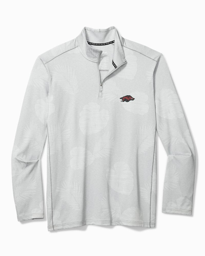 Collegiate Delray Frond Half-Zip IslandZone Sweatshirt - Arkansas