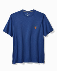 MLB Bali Beach Short-Sleeve Crew Shirt - new_york_mets