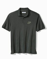 Collegiate Bay Stripe IslandZone Polo - Purdue