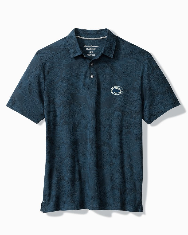 Collegiate Palm Fresco Hibiscus IslandZone Polo - penn_state
