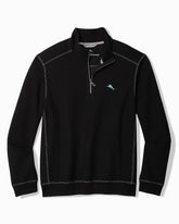 Montego Beach Half-Zip Sweatshirt - Black
