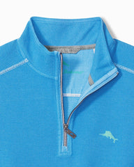 Montego Beach Half-Zip Sweatshirt - Med Blueberry