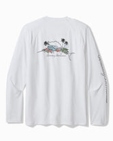 Chill Time Bay IslandZone Long-Sleeve Rash Guard - Bright White