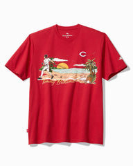 MLB Sunset Slugger Graphic T-Shirt - cincinnati_reds