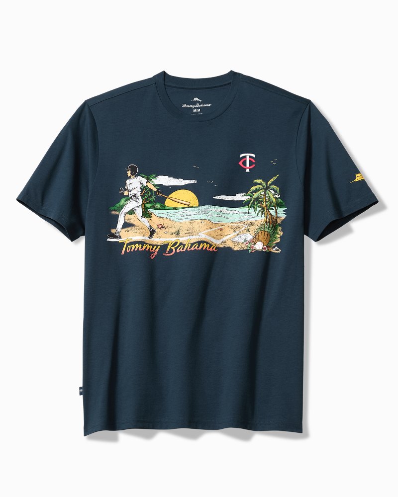 MLB Sunset Slugger Graphic T-Shirt - minnesota_twins