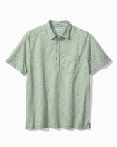 San Lucio Tides Stretch Knit Polo - Oxidize Metal