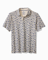 Sardinia Soiree Stretch-Linen Polo - Natural