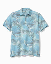 Costa Wave Fiore Fronds IslandZone Polo - Saxony Blue