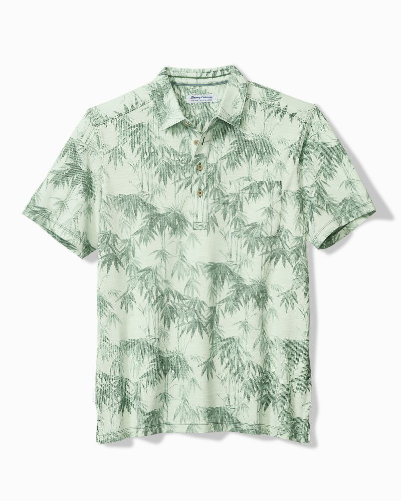San Lucio Tides Bamboo Stretch Knit Polo - Oxidize Metal