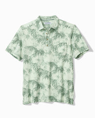 San Lucio Tides Bamboo Stretch Knit Polo - Oxidize Metal