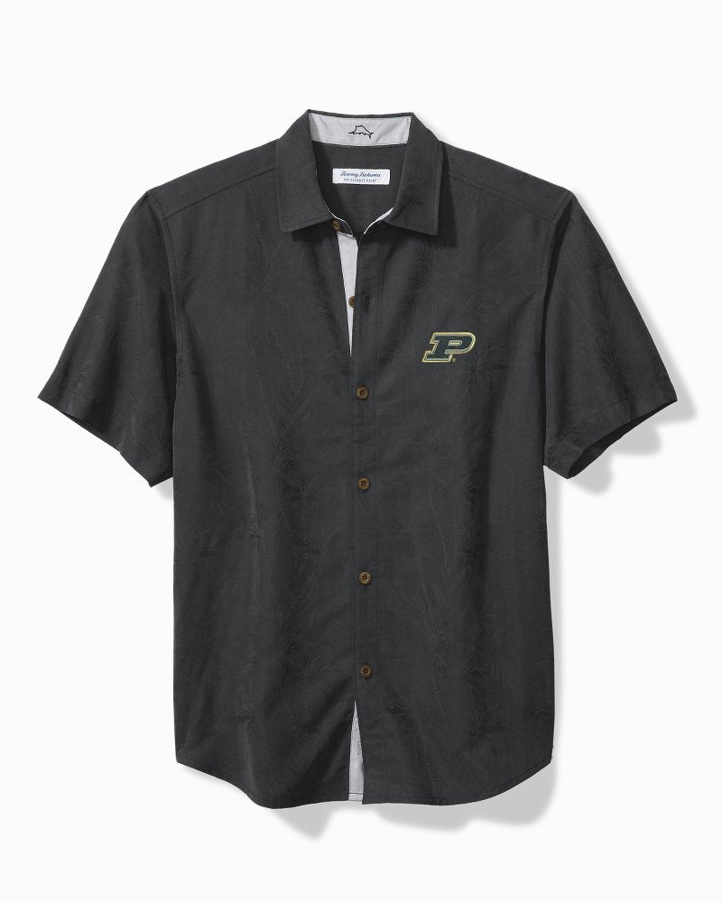 Collegiate Coconut Point Palm Vista IslandZone Camp Shirt - Purdue
