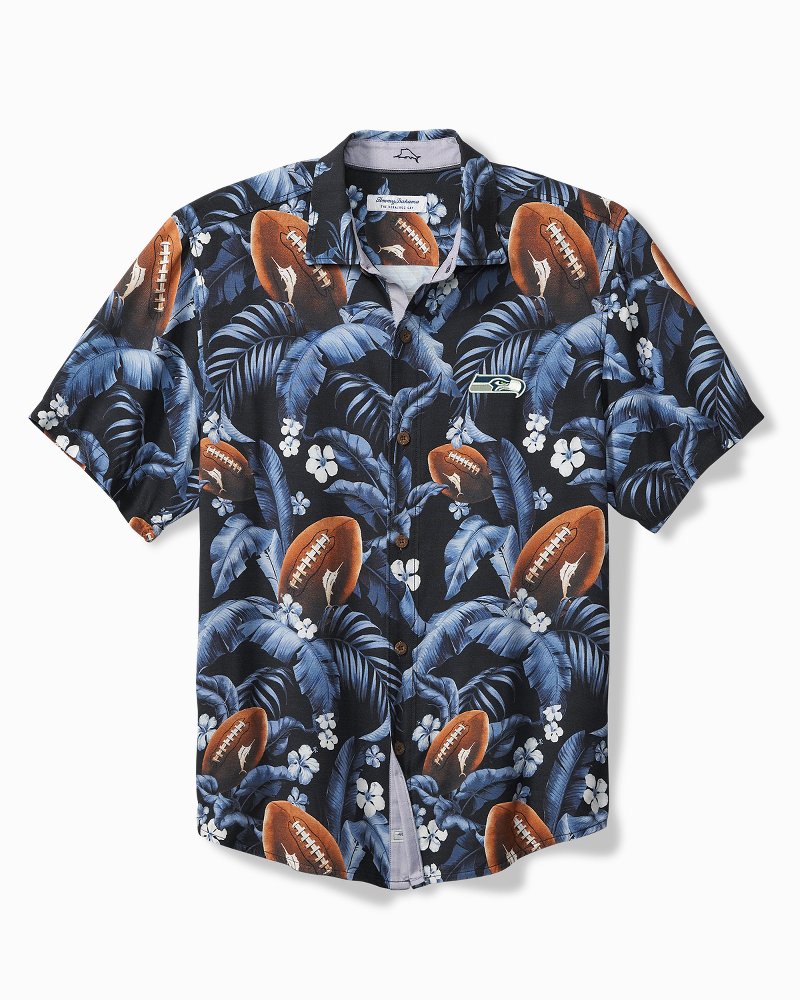 NFL Veracruz Cay First Down Blooms Short-Sleeve Shirt - seattle_seahawks