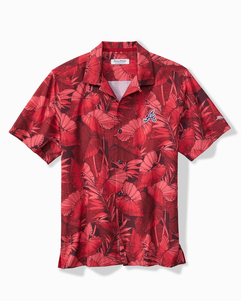 MLB Bahama Coast Nuevo Fronds IslandZone Shirt - atlanta_braves