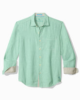Paradise Breezer Linen Long-Sleeve Shirt - Light Neptune Green